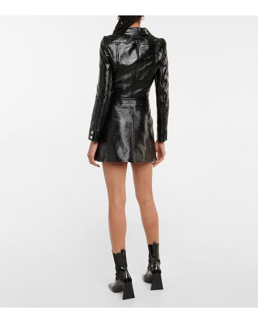 Courreges Black Logo Miniskirt
