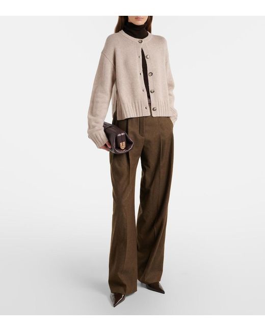 Jardin Des Orangers Natural Wool And Cashmere Cardigan