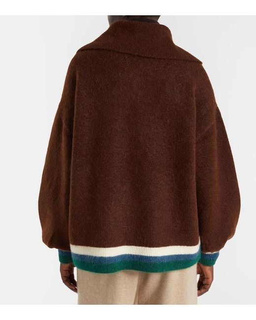 ALÉMAIS Black Maroc Intarsia Cardigan