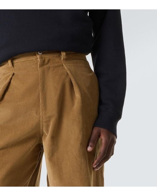 J.W. Anderson Natural Cotton Corduroy Wide-Leg Pants for men