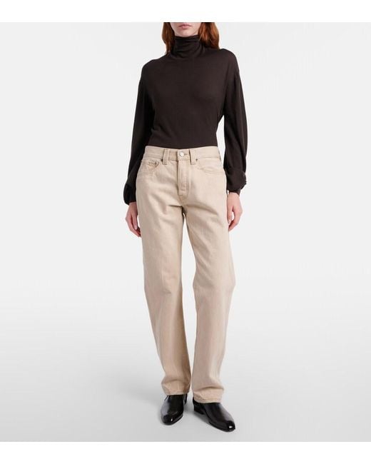 Khaite Natural Callum Straight Jeans