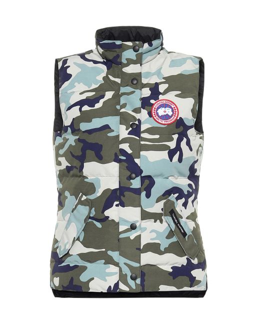 Canada Goose Green Freestyle Camouflage Down Vest