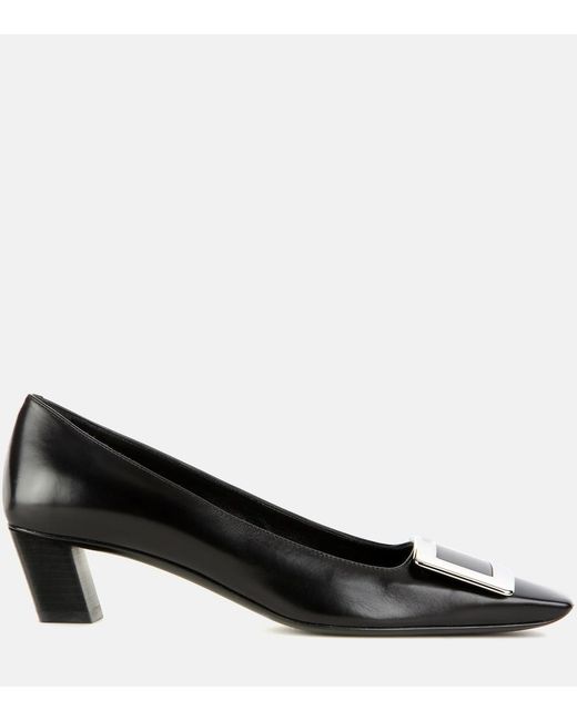 Roger Vivier Black Belle Vivier Patent-leather Courts