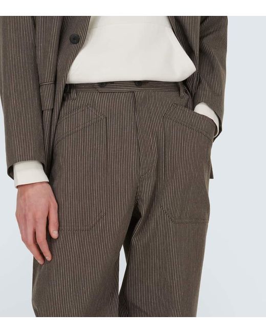 Pantalones anchos Carrol de lana y lino Visvim de hombre de color Gray