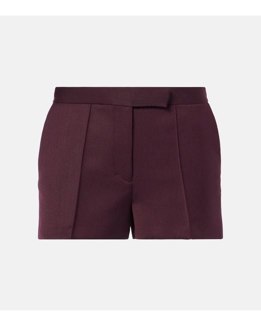 Alex Perry Purple Twill Shorts