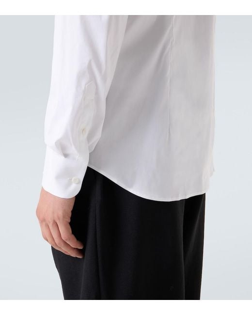 Camisa Oversized De Algodon Prada de hombre de color White