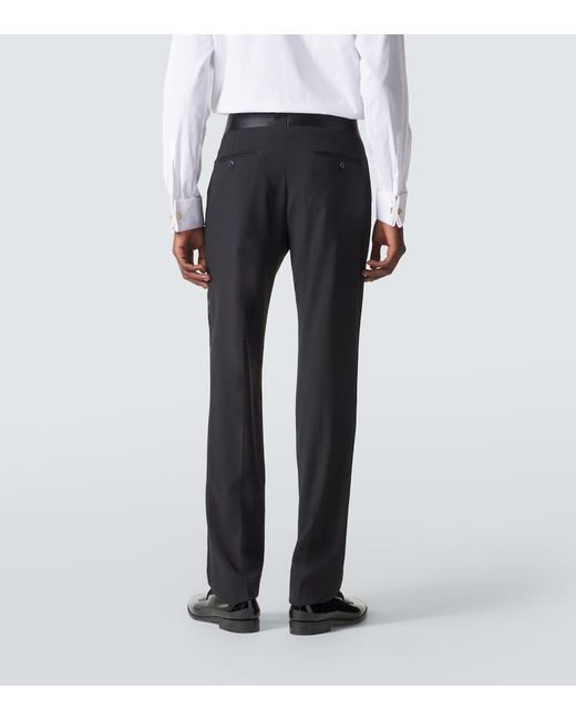 Giorgio Armani Black Single-Breasted Virgin Wool Tuxedo for men