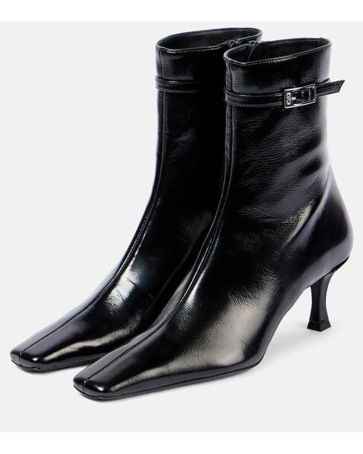 Proenza Schouler Black 60 Leather Ankle Boots