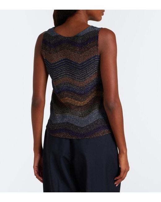 Missoni Gray Wave Lame Top