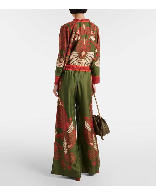 Pantaloni A Palazzo di LaDoubleJ in Green