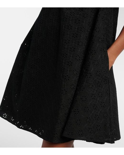 Faithfull The Brand Black Juana Broderie Anglaise Minidress