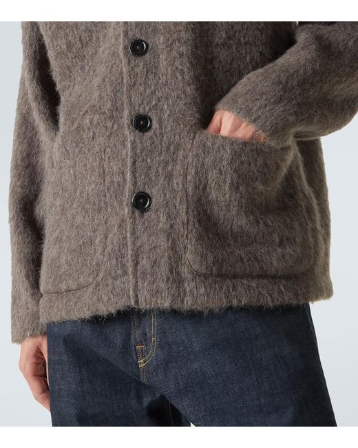 Our Legacy Brown Buttoned Cardigan for men