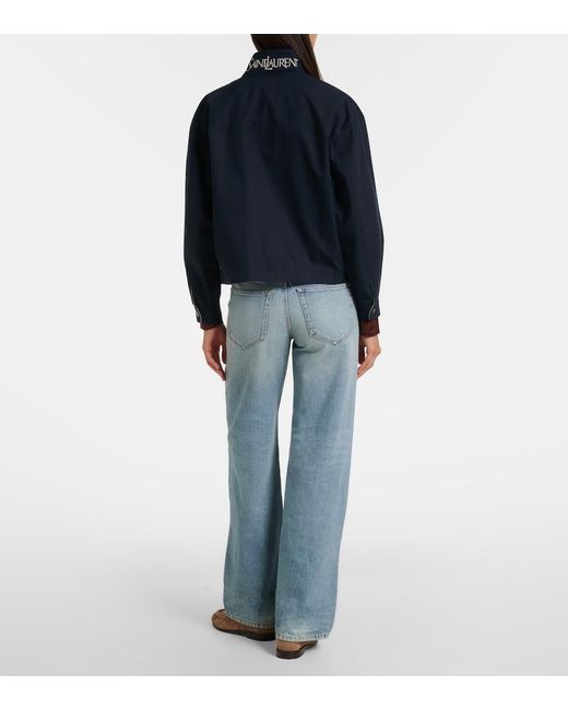 Saint Laurent Blue Neo '90S Wide-Leg Jeans