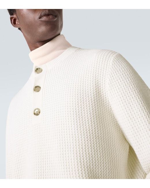 Pullover di Allude in White da Uomo