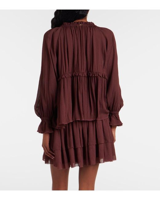 Poupette Purple Moon Ruffled Blouse