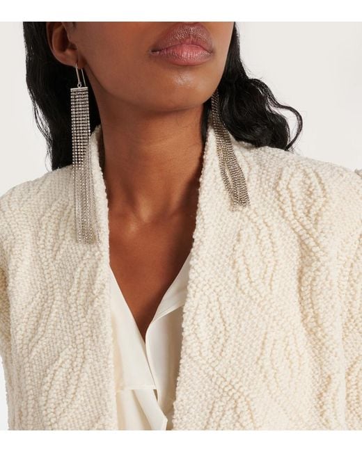 Isabel Marant Natural Loyana Wool-Blend Jacket