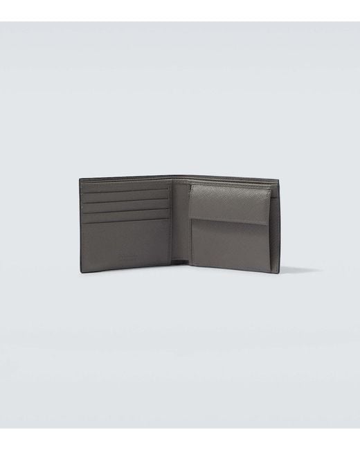 Prada Blue Saffiano Leather Wallet for men