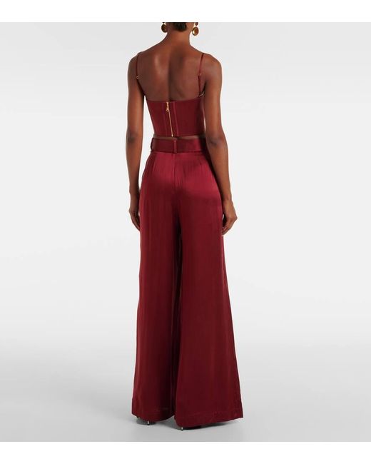 Zimmermann Red Silk Corset