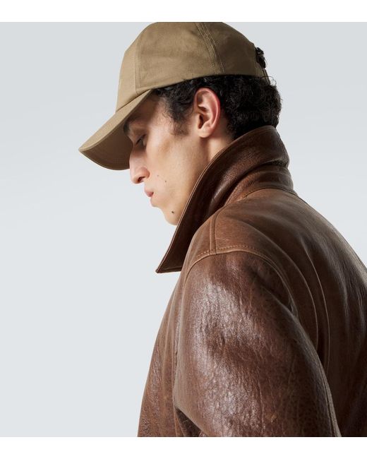 Saint Laurent Natural Baseball Hat