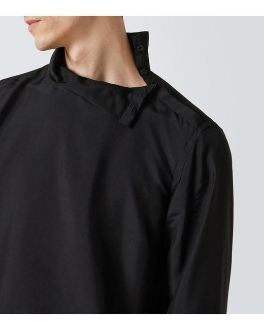 Tom Ford Black Silk Turtleneck Sweater for men