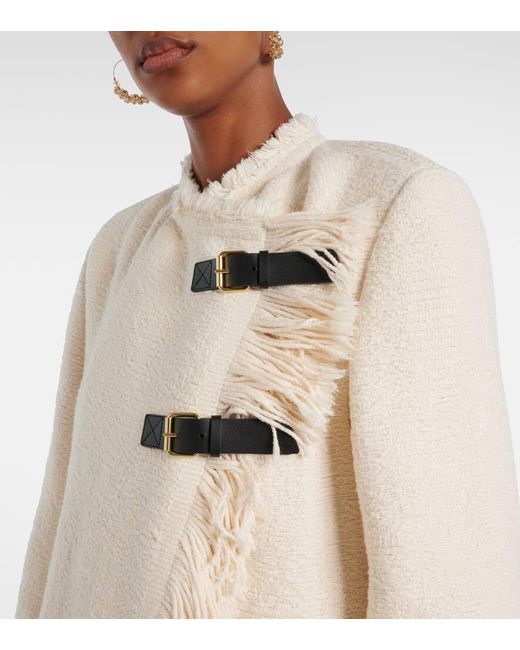 Isabel Marant Natural Mantel Gameia Aus Baumwolle Und Leinen