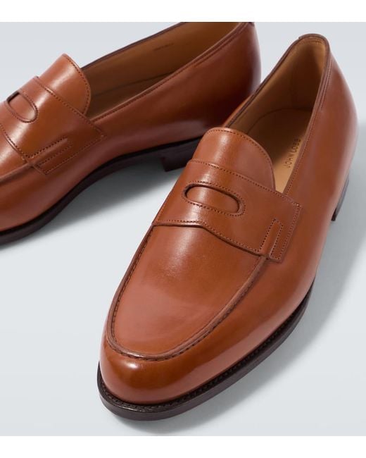 John Lobb Loafers Lopez Aus Leder in Brown für Herren