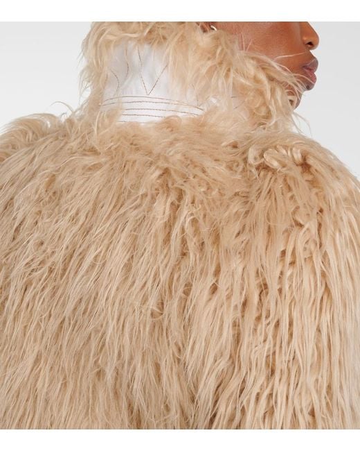 Dries Van Noten Natural Faux Fur Jacket