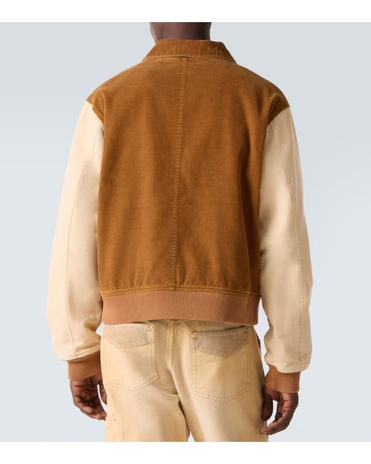 Veste Teddy Homecoming En Velours Cotele De Coton Wales Bonner pour homme en coloris Brown