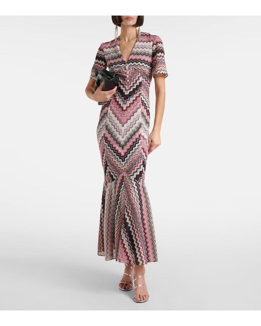 Missoni Purple Maxi Dresses