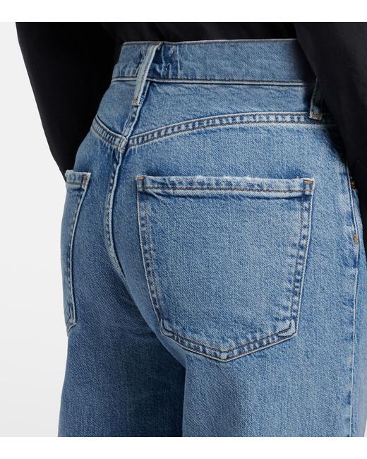Agolde Blue Ren 32 Wide-Leg Jeans