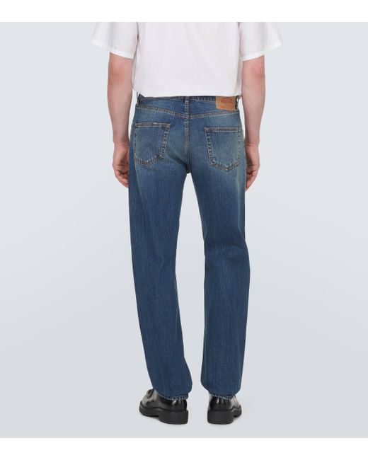 Prada Blue Straight Jeans for men
