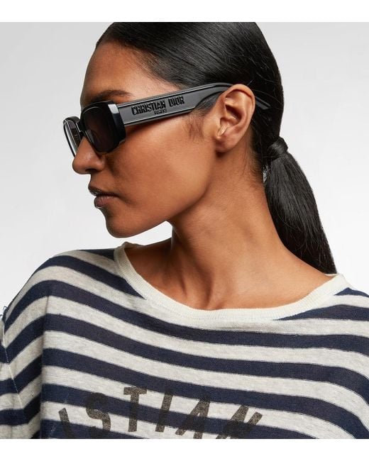 Dior Black Wil S2u 53mm Geometric Sunglasses