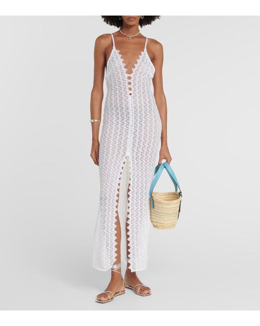 Missoni Crochet Beach Coverup in White Lyst