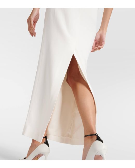 Robe longue bustier Alessandra Rich en coloris White
