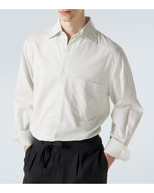 STÒFFA White Cotton And Silk Shirt for men