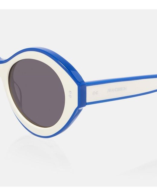 J.W. Anderson Brown Bumper Rounded Sunglasses