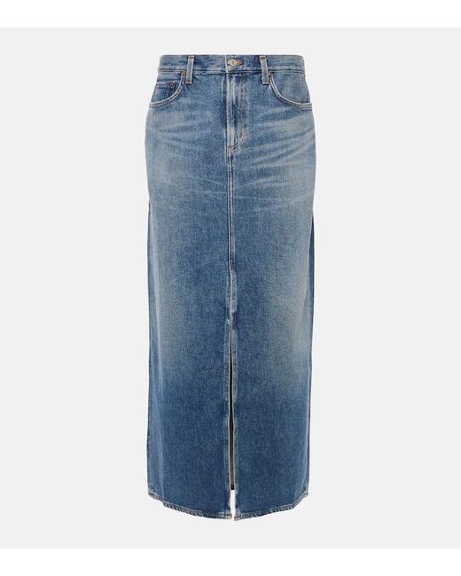 Agolde Blue Jeansrock Leif