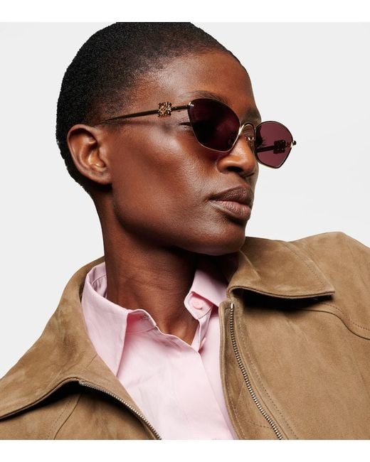 Loewe Pink Anagram Cat-Eye Sunglasses