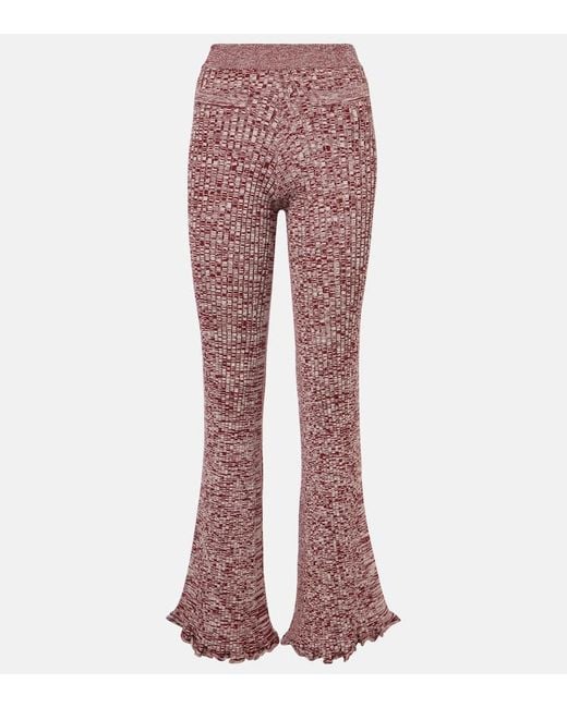 Rabanne Red Knitted Culottes