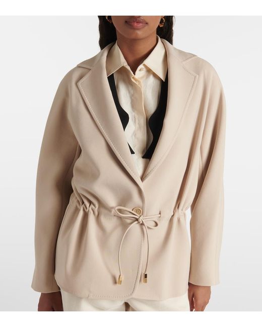 Max Mara Natural Betulla Wool-Blend Jacket