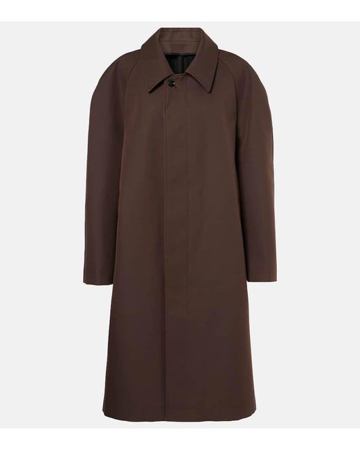 Lemaire Women's Wool and Alpaca Blend Hood Brown