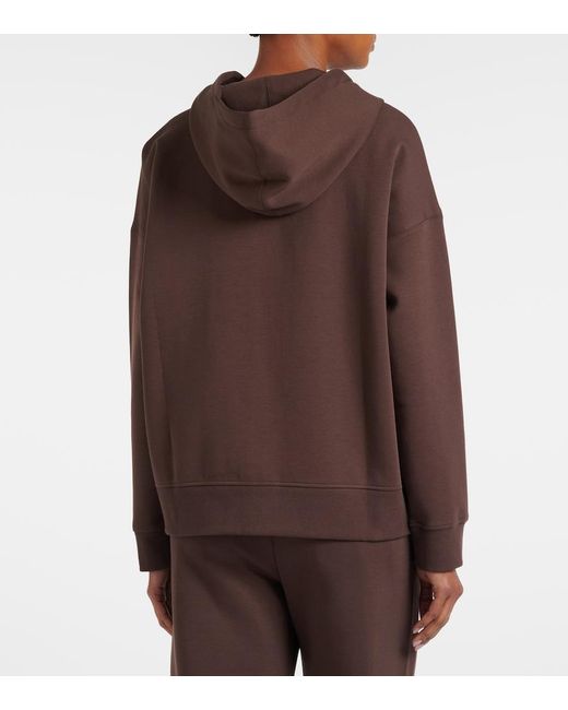 Max Mara Brown Jour Cotton-Blend Hoodie