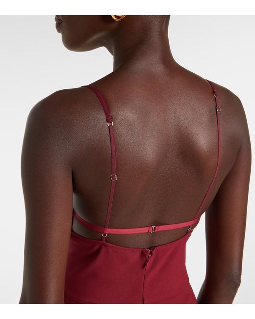 Nensi Dojaka Red Cutout Gown