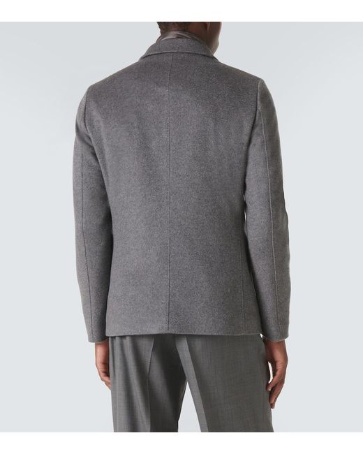 Blazer De Cachemir Herno de hombre de color Gray