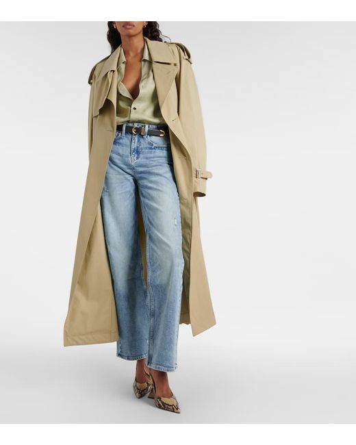 Jeans A Gamba Larga New Alexxis A Vita Alta di AG Jeans in Blue