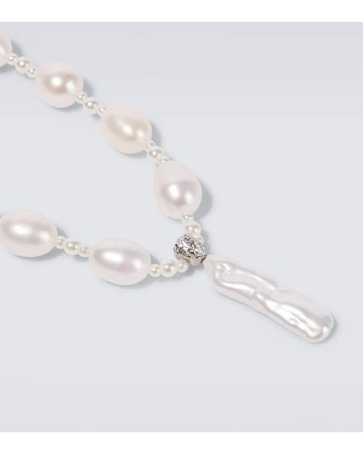 【Simone Rocha】 Staccatoパールアンド fauxパール pendantネッ Simone Rocha - Staccato Pendant Pearl Necklace – Simone Rocha US