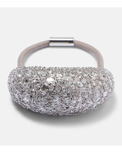 Jennifer Behr Metallic Czarina Embellished Hair Tie