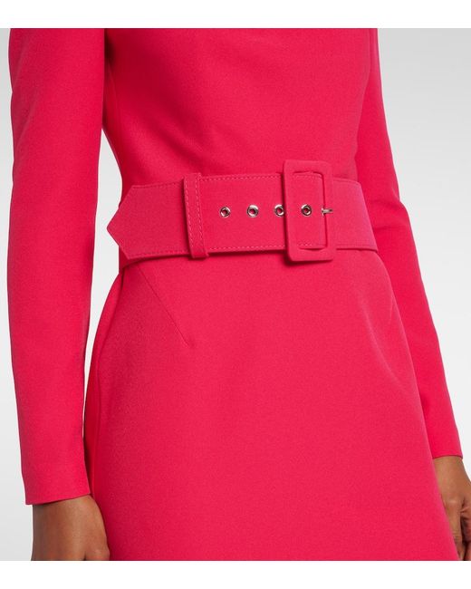 Robe Midi Ceinturee Safiyaa en coloris Pink