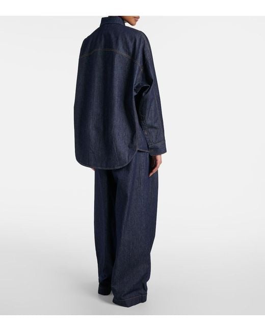Dries Van Noten Blue Denim Shirt