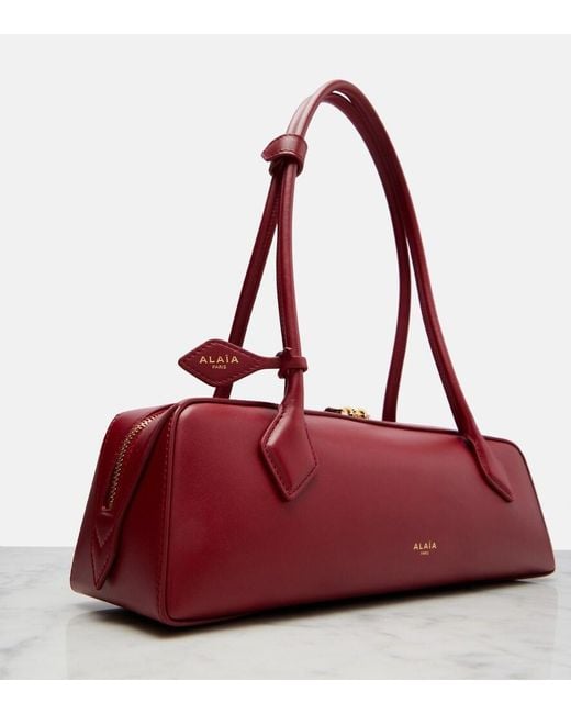 Alaïa Red Le Teckel Medium Leather Shoulder Bag